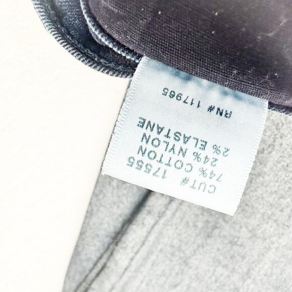 J Brand Alana Midnight Metallic Skinny Denim Shimmer Jeans Size 29 - Picture 7 of 9